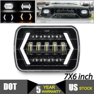 DOT 5x7" 7x6" LED Headlight High/Low Turn Signal Lamp For Ford Ranger 1983-1988 - Picture 1 of 12