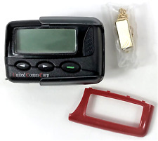 Wizard Synthesized Alpha-Numeric Pager VHF 152.00 MHz Holster Clip Extra Face a1