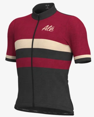 ALE' MAGLIA M/C CLASSIC VINTAGE BORDEAUX - Immagine 1 di 2