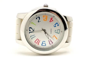 F LSP74800W Stainless Steel Japan Rainbow Multicolor Dial Watch NEEDS Battery - Picture 1 of 6