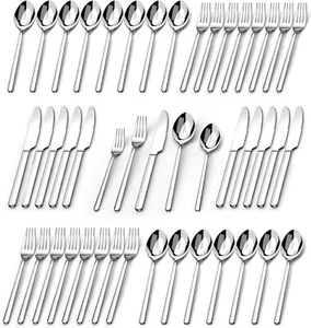 Elegant 60-Piece Tableware Set – Stainless Steel for Easy Daily and Event Use - Picture 1 of 9