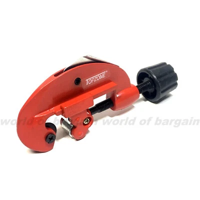 1/8"-1-1/8" in PIPE CUTTER Tube Plumbing Screw Feed Wheel Cut Tool Burr Reamer - Image 1 of 4