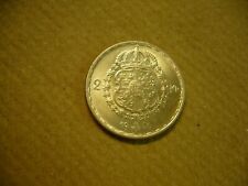 1950TS Sweden Silver 2 Krona Coin