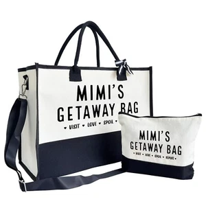 SUSZDOU MIMI Gift, Grandma's Getaway Bag, Canvas Tote Bag for Women, Birthday... - Picture 1 of 8