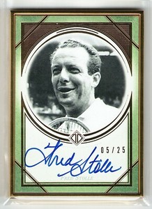 FRED STOLLE 2019 2020 TOPPS TRANSCENDENT TENNIS GOLD FRAMED AUTO CARD 05/25