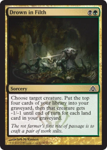 4x Drown in Filth ~ Lightly Played Dragon's Maze MTG Magic x4 4 UltimateMTG Play - Image 1 of 1