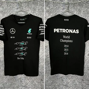 Mens Mercedes AMG Petronas Formula One Team Racing T-Shirt World Champions Sz S - Picture 1 of 13
