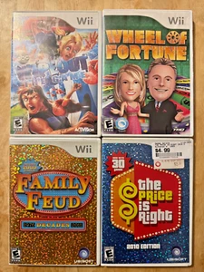 NINTENDO WII GAME SHOW GAME LOT - Price is Right Family Feud Wheel of Fortune - Picture 1 of 5