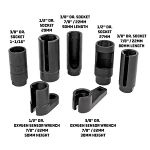 POWERBUILT 648992 7pc Piece Automotive Sensor Socket Kit - Picture 1 of 2