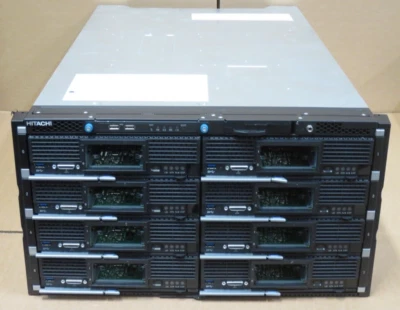 Hitachi Compute Blade CB500 8xCB520H B4 16xE5-2690v4 2xMgmt 2x10Gb 2x8Gb Switch - Image 1 of 4