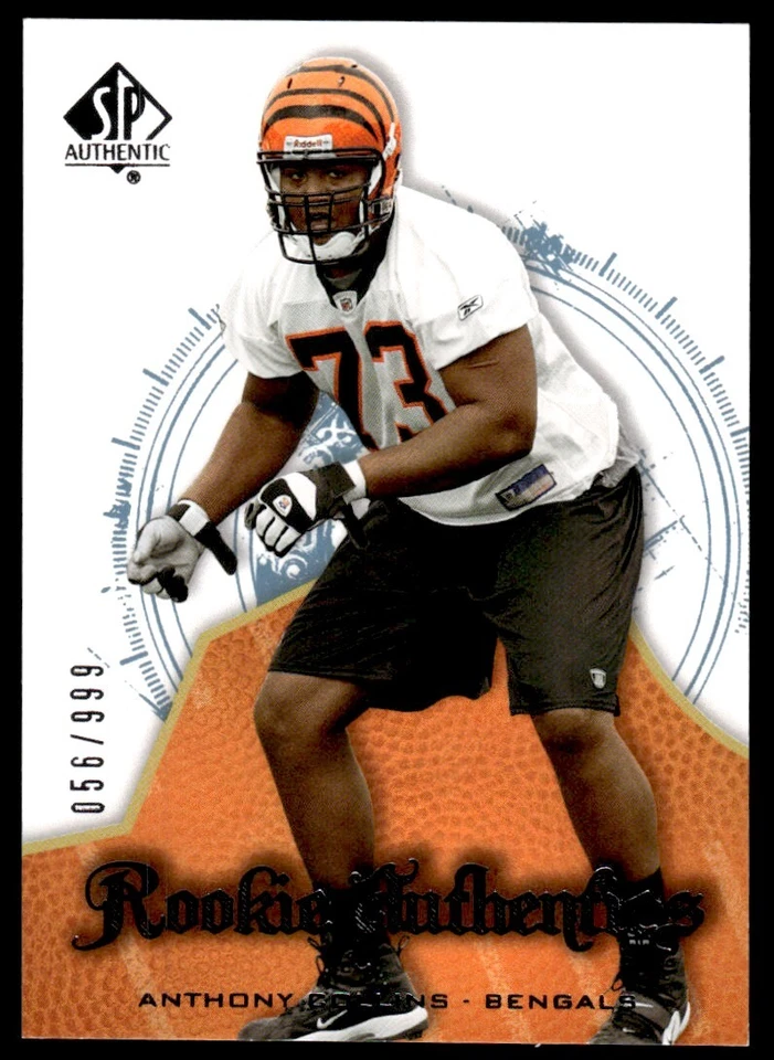 2008 SP Authentic Anthony Collins Rookie 056/999 Cincinnati Bengals #183 R41 - Image 1 of 2
