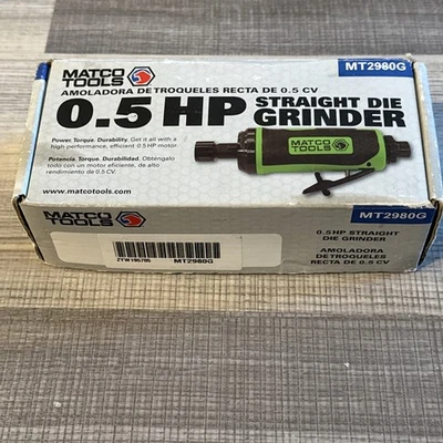 MATCO TOOLS MT2980G AMOLADORA DE TROQUELES DE AIRE RECTO (VERDE) NEUMÁTICA **NUEVA OTRA** Foto 1 de 4