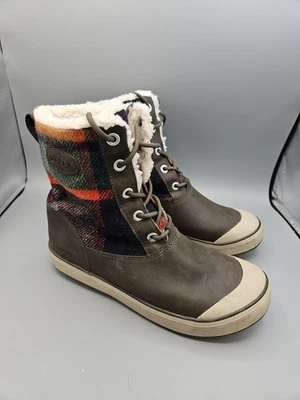 Keen ELSA Botas Aisladas Forradas Sherpa de Encaje a Cuadros Impermeables para Mujer Talla 10  Foto 1 de 4