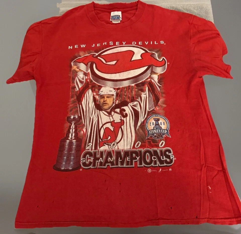 New Jersey Devils 2000 Stanley Cup Champions T-shirt NHL - Image 1 of 4