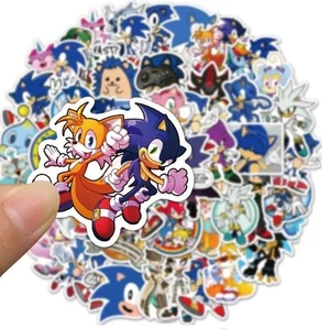 50 tlg Stickerset Sonic the Hedgehog SEGA Igel Konsole Film - Picture 1 of 5