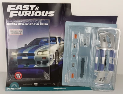NISSAN SKYLINE GT-R DI BRIAN - SCALA 1/8 FAST & FURIOUS N.1 - Immagine 1 di 2