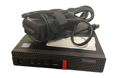 Lenovo ThinkCentre M720Q i5-8500T 32GB RAM 256GB SSD 10GB NIC SFP+ & AC Adapter - Image 1 of 4