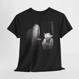 LOTR Gandalf and Yoda Star Wars shirt funny novelty  - Picture 1 of 9
