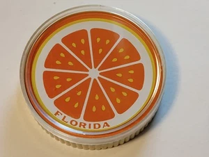 TARJETAS DE RECUERDO REDONDAS NARANJAS FLORIDA VINTAGE CON ESTUCHE COMPLETO - Imagen 1 de 7