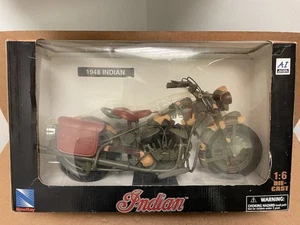 NewRay Collection 1948 Indian Motorcycle 1:6 Scale Die-Cast Model Action Imports - Picture 1 of 9