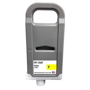 Compatible Ink Cartridge For Canon PFI-704 700ml Yellow-USA - Picture 1 of 2