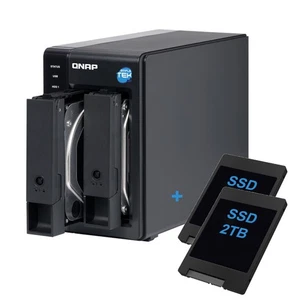 Qnap Tr-002 Das Storage 2-bay SSD 4tb(2x2tb) Raid Slot Double 3,5 " Usb-C _ - Picture 1 of 6