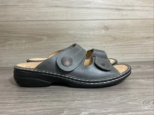Finn Comfort Damen Sandalen "Sansibar" grau Gr. 41 US 10 Pantoletten Slipper - Bild 1 von 9