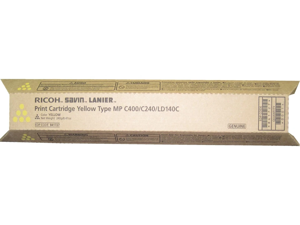 Ricoh 841727 Yellow Toner Cartridge Genuine OEM - Image 1 of 1