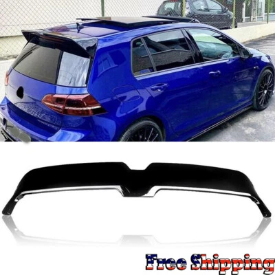 Gloss Black Rear Roof Spoiler Wing For Volkswagen GOLF 7 MK7 MK7.5 R Line 14-17 Foto 1 de 4