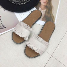 (Beige 39)Casual Women Flat Beach Sandals Stylish Summer Slippers RMM