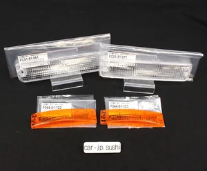 MAZDA Genuine RX-7 FC3S 89-92 Turn Signal Light Clear Lens & Side Marker SET - Picture 1 of 9