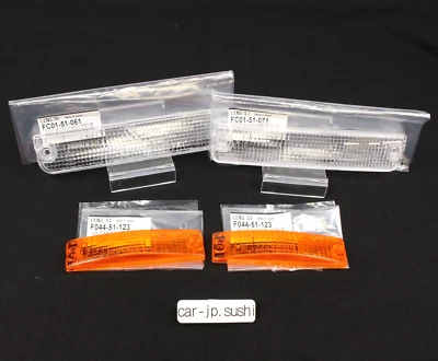 Juego de lentes transparentes y marcadores laterales MAZDA RX-7 FC3S 89-92 genuino señal de giro Foto 1 de 4