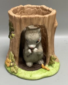 Franklin Porcellana WOODLAND SURPRISES Set statuette SCOIATTOLO CON ALBERO - Foto 1 di 3