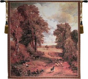 Autumn Countryside with Sheep and Dog Woven Home Decor Wall Art Hanging Tapestry - Picture 1 of 1
