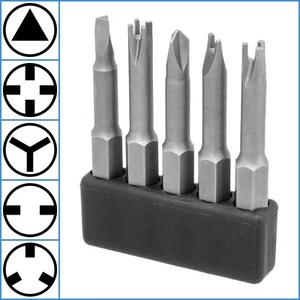 5x Tamper Proof Special Hex Bit S2 Steel Magnetic Spanner Triangle Y T Head Tool - Bild 1 von 4
