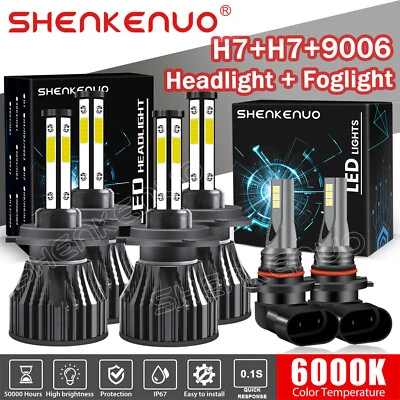 Fits for BMW 525i 530i 2004 2005 2006 2007 6x combo LED Headlight Fog Light Bulb - Image 1 of 4