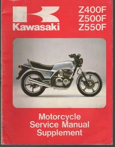 KAWASAKI 1983 Z400F Z500F Z550F MOTORCYCLE SERVICE MANUAL SUPPLEMENT - Picture 1 of 3
