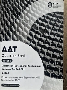 AAT Business Tax: Question Bank by BPP Learning Media (Paperback, 2022) - Picture 1 of 2