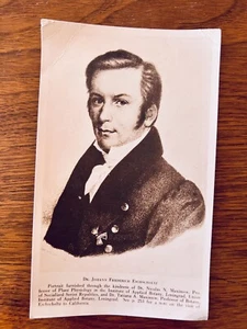 Portrait Johann Friedrich von Eschsholtz, Baltischer Botaniker um 1800 - Bild 1 von 4