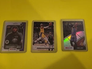 NBA LeBron James Three Card Lot. Lakers. Hoops, Chronicle, Premium - Picture 1 of 5