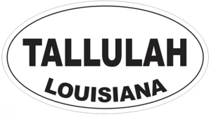 Tallulah Louisiana Oval Autoaufkleber oder Helmaufkleber D4021 - Bild 1 von 1