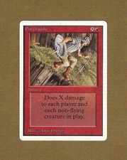 EARTHQUAKE X1 LIGHT PLAY UNLIMITED MTG
