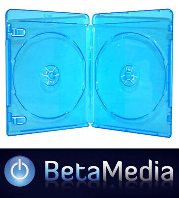 BETA MEDIA 25 Blu ray Double 12mm Quality cases - U.S Standard Size Bluray cover
