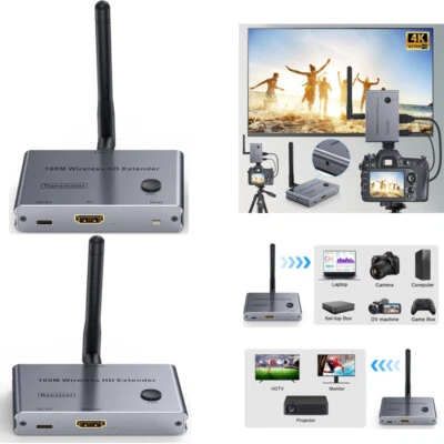 Mirroring Receiver 100M Wireless Extender Wireless HD Transmitter Receiver 4K - Image 1 of 4