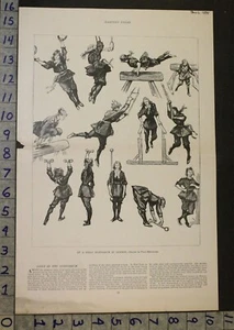 1894 FITNESS HEALTH GIMNASTA NIÑA FLAPPER BELLEZA SUFRAGIO ARTE 27643 - Imagen 1 de 1