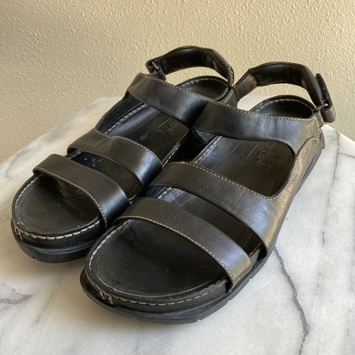 Timberland Smart Comfort System Sandali regolabili in pelle nera US 9M