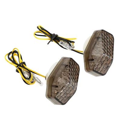2Pcs 10mm Motorcycle LED Turn Signal Indicator Amber Light For Suzuki GSXR750 Foto 1 de 4