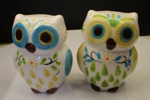 Vintage Eule Salz & Pfeffer Set bezaubernd ohne Beschädigungen - Bild 1 von 5