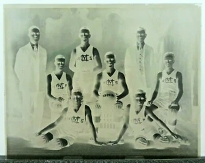 Very Rare Vintage 8x10 Basketball Glass Negative 1920-1921 - Picture 1 of 1