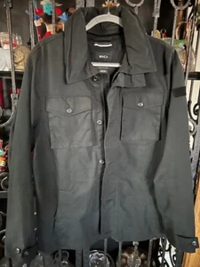 RVCA Men's black medium weight jacket, Size Medium - Picture 1 of 6